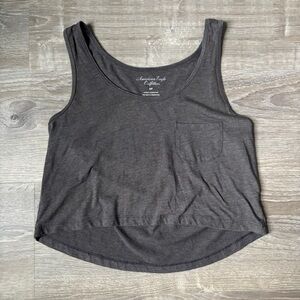 American Eagle Outfitters Women's Gray Tank Top